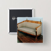 ソファー、Biedermeierのスタイル、c.1820 缶バッジ (正面&裏面)