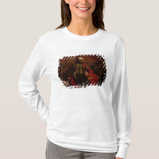 ソファー、c.1825に坐るトルコ人の喫煙 tシャツ (正面)