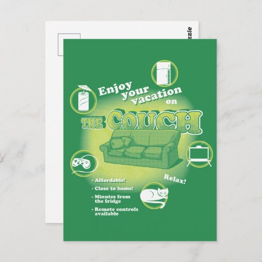 ソファ休暇 ポストカード (正面/裏面)