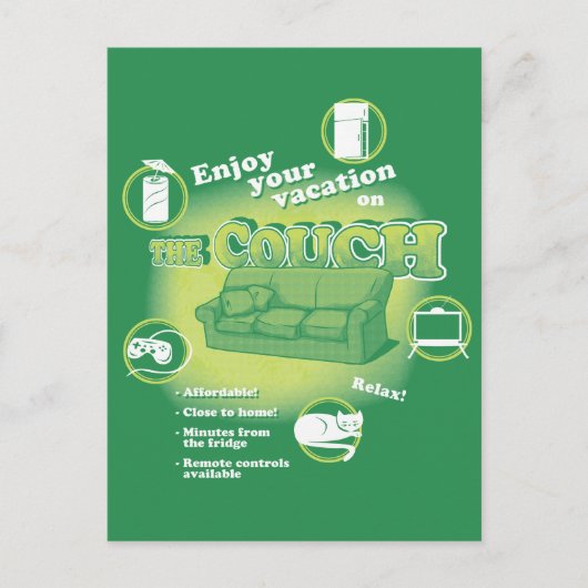 ソファ休暇 ポストカード (正面)