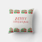 ソファ又はベッド用メリークリスマス装飾用クッション クッション (裏面)