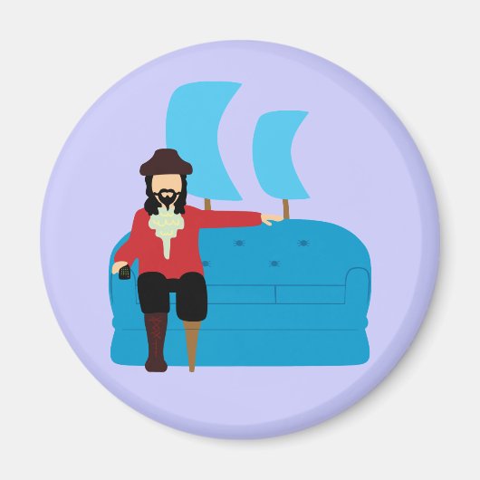 ソファ海賊 マグネット (正面)