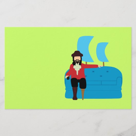 ソファ海賊 便箋 (正面)