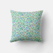 ソファ用グリーンブルーアクア装飾用クッション クッション (裏面)