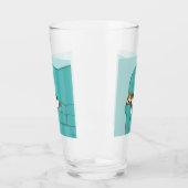 ソファ|の幸せな睡眠のソファー犬のかわいいビーグル犬 タンブラーグラス (左)