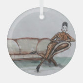 ソファ… ガラスオーナメント (正面)