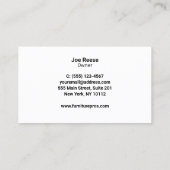 ソファ |家具（カスタマイズ可能な色） 名刺 (裏面)