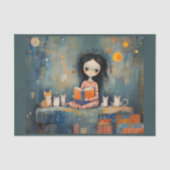 ソファ、猫と本：他に何か？- 薄葉紙 (正面)