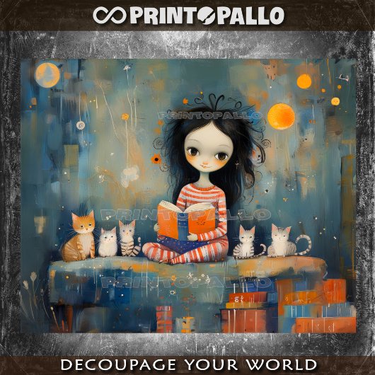 ソファ、猫と本：他に何か？- 薄葉紙