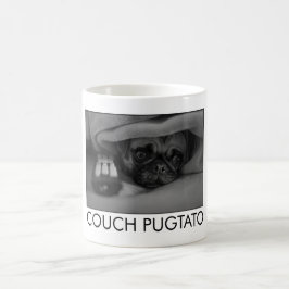 ソファPUGTATOのポテトのパグのコーヒー・マグ コーヒーマグカップ