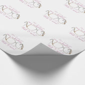 ソフィアの引用文-金女の子 ラッピングペーパー (角)