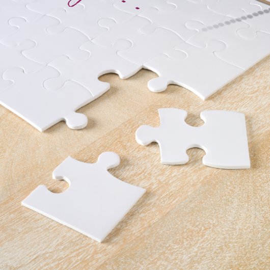 ソフィアの引用文-金女の子- B ジグソーパズル (側面)