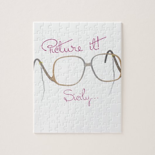 ソフィアの引用文-金女の子- B ジグソーパズル (縦)