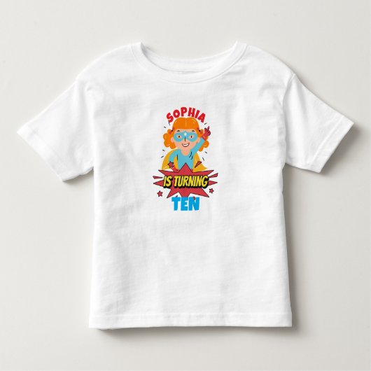ソフィアをカスタマイズしたら10歳 トドラーTシャツ (正面)