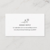 ソフィアエレガントミニマ結婚リストRSVP エンクロージャーカード (正面)