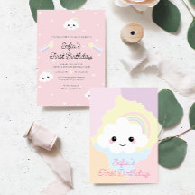 ソフィアクラウドファースト誕生日招待状