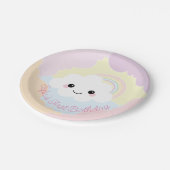 ソフィアクラウド誕生日紙プレート ペーパープレート (アングル)