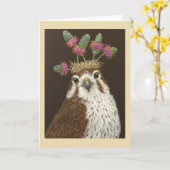 ソフィアザプレーリ《鳥》ハヤブサカード カード (黄色い花)