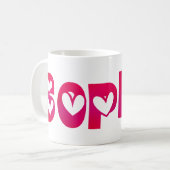 ソフィアハート コーヒーマグカップ (正面左)