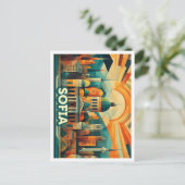 ソフィアブルガリアトラベル芸術的カラフル ポストカード (スタンド正面)