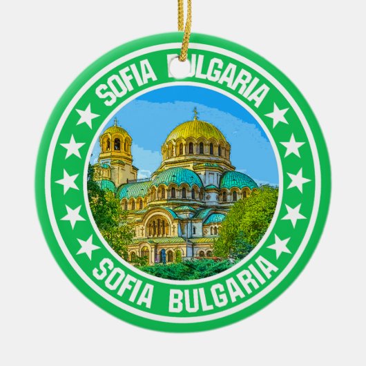 ソフィアブルガリア セラミックオーナメント (正面)