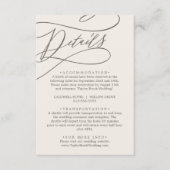 ソフィアベージュクリーエレガントムクラシック結婚詳細 エンクロージャーカード (正面)