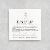 ソフィアモダンウェディングレセプションおもしろいファクト スタンダードカクテルナプキン