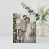 ソフィアモダン写真結婚のサンキューカード (スタンド正面)