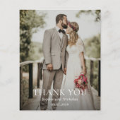 ソフィアモダン写真結婚のサンキューカード (正面)