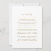 ソフィアモダン金ゴールド結婚ズ 招待状 (裏面)