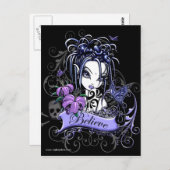 ソフィアリリー信じバタフライフェアリー葉書 ポストカード (正面/裏面)