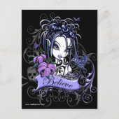 ソフィアリリー信じバタフライフェアリー葉書 ポストカード (正面)