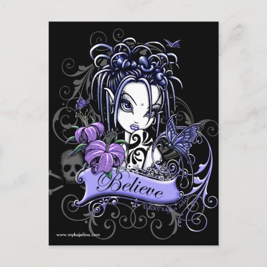 ソフィアリリー信じバタフライフェアリー葉書 ポストカード (正面)