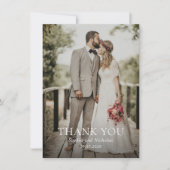 ソフィア写モダン真結婚の サンキューカード (正面)