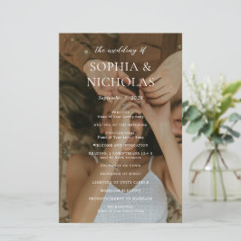 ソフィア写真モダン結婚式 プログラム