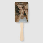 ソフィア写真モダン結婚式 プログラム ハンドファン (正面)