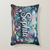 ソフィア名海テーマ装飾海ライフ アクセントクッション (正面(垂直))