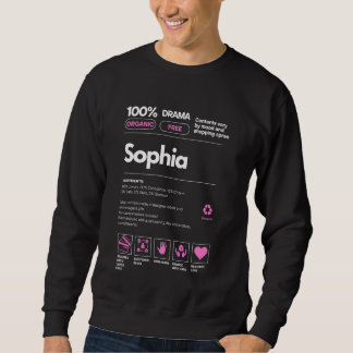 ソフィア女性のための名前のギフトSophia皮肉な栄養素 スウェットシャツ