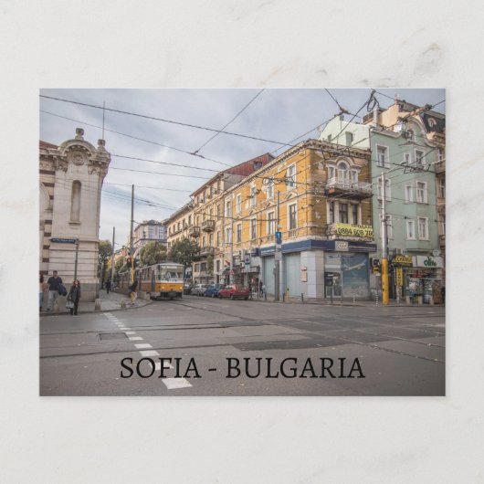 ソフィア市内表示はがき ポストカード (正面)