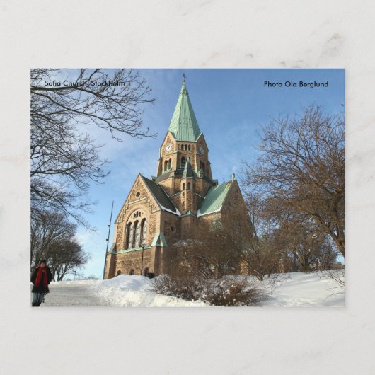 ソフィア教会、ストックホルム、写真O... ポストカード (正面)