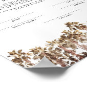 ソフィア熱帯ビーチパーム婚姻証明書ポー ポスター (角)