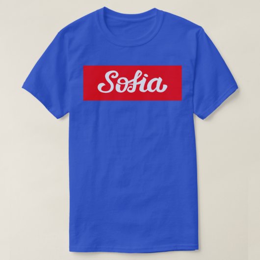 ソフィア私の名前はソフィア1 Tシャツ (デザイン正面)
