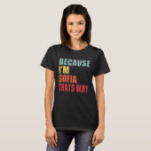 ソフィア私は誰もがソフィアについて話している Tシャツ (正面フル)