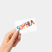 ソフィア鮮やかの名前 バッジ (手持ち)