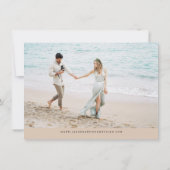 ソフィア |アイランドビーチトロピカルパームSave the Date 招待状 (裏面)