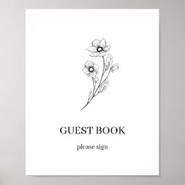 ソフィア シンプル ミニマリスト ゲストブック ウェディング サイン