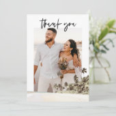 ソフィア　トロピカルパームツリー　写真　ウェディング　サンキューカード 招待状 (スタンド正面)