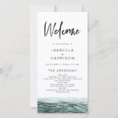 ソフィア |トロピカルビーチ海パーム結婚式 プログラム (正面)