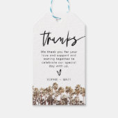 ソフィア |水彩パームツリービーチトロピカル ギフトタグ (正面)