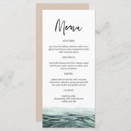 ソフィア |熱帯海水彩メニューカード メニュー